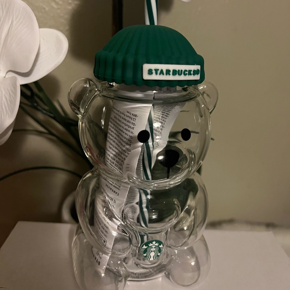 Starbucks Bear Glass Cup